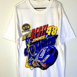 Vintage Jimmie Johnson 48 Nascar T Shirt 2000s Car Racing Oversized Tee